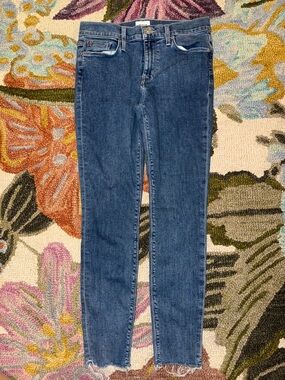 Hudson Natalie High-Rise Skinny Jeans in Dark Blue Hue